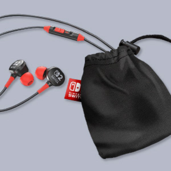 Chargez l'image dans la visionneuse de la galerie, Powera bedrade oordopjes voor nintendo switch 2 in-ear (zwart rood, nintendo switch 2, nintendo switch, nintendo switch - oled model, nintendo switch lite)
