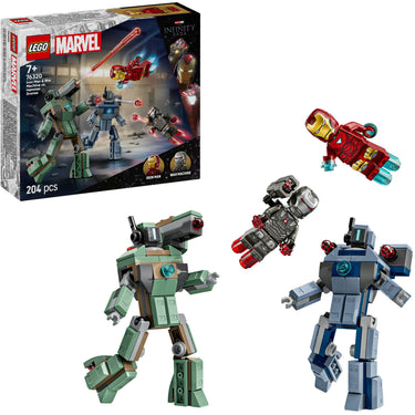 Lego ® ǀ marvel iron man en war machine vs. hammer drones - 76320