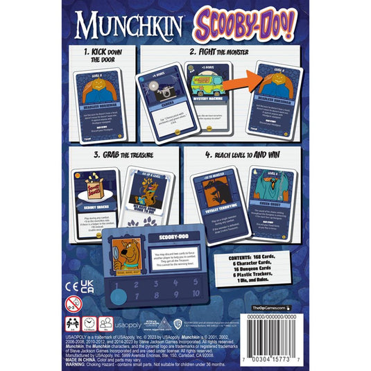 European player network munchkin: scooby-doo kaartspel (engels, 3 - 6 spelers, 60 minuten, vanaf 10 jaar)