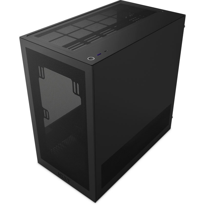 Load image into Gallery viewer, Nzxt h3 flow midi tower behuizing (zwart (mat) | 1x usb-a | 1x usb-c | tempered glass)
