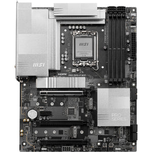 Msi pro z890-p wifi socket 1851 moederbord (zwart zilver, raid, 5gb-lan, wi-fi 7, bt, sound, atx)