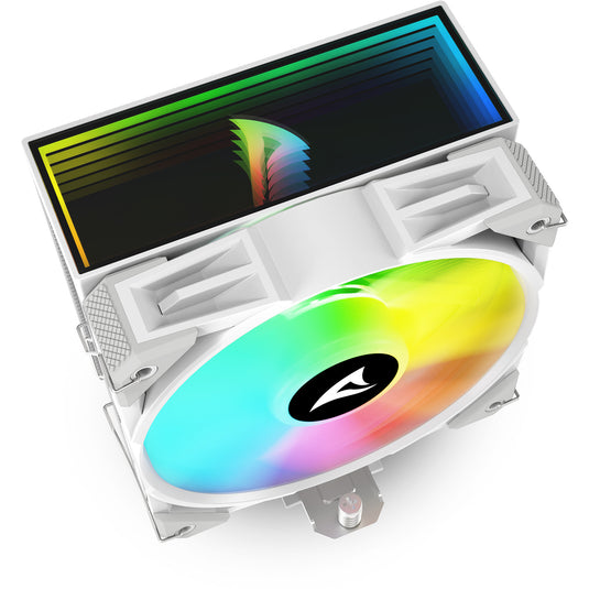Sharkoon a50 rgb cpu-koeler (wit, 4-pins pwm fan-connector)