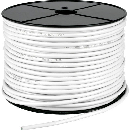 Goobay patchkabel rj-45 sf utp met cat.5e (grijs, 100 meter, kabelrol, flexibel)