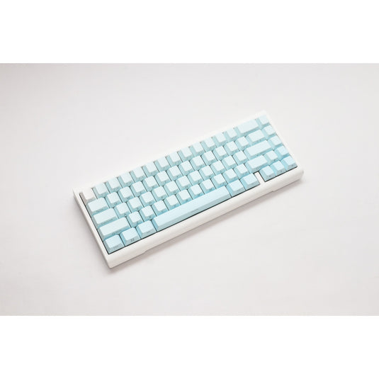 Ducky projectd tinker 65 - pom edition met qmk via, toetsenbord (lichtblauw wit, us lay-out, kailh box cream pro, rgb led, double-shot pbt, hot-swappable pom, gasket mount, 65%)