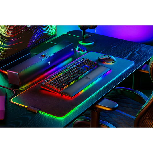 Razer blackwidow v4 pro, gaming toetsenbord (zwart, us lay-out, green, rgb leds, doubleshot abs)