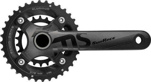 Sunrace crankstel hollowtech fcms66 10-speed 36 22t. 175mm incl. bbm97