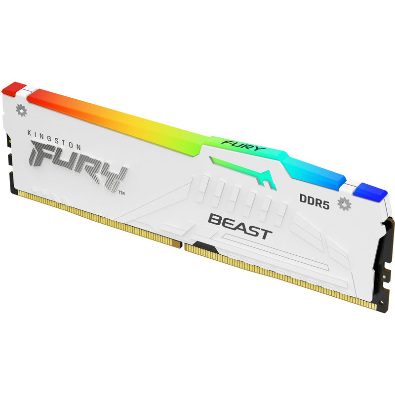 ギャラリービューアに画像をロードする, Kingston fury beast rgb 16 gb ddr5-5600 (1x 16 gb) werkgeheugen (wit, kf556c40bwa-16, xmp 3.0)
