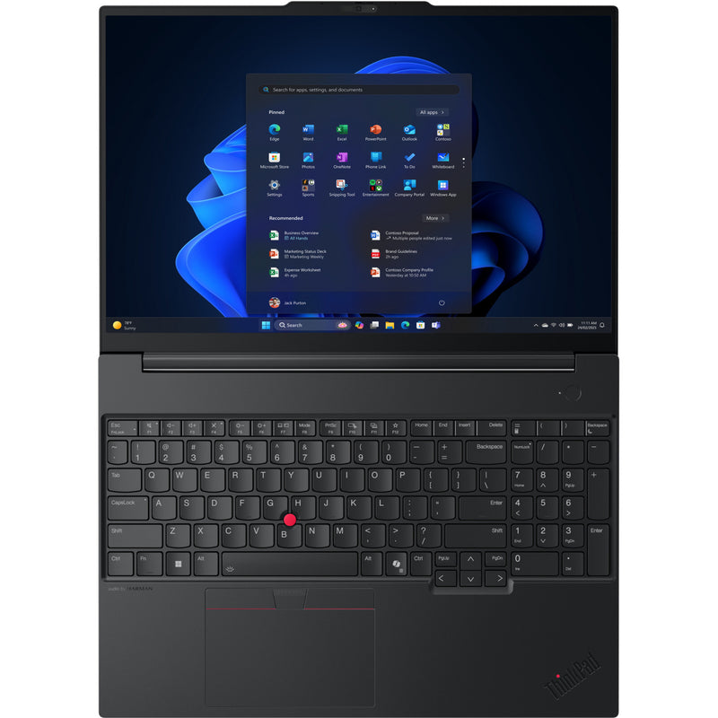 Load image into Gallery viewer, Lenovo thinkpad e16 gen 3 (21sr002fmh) 16 laptop (zwart | ultra 7 255h | arc 140t | 16 gb | 512 gb ssd)
