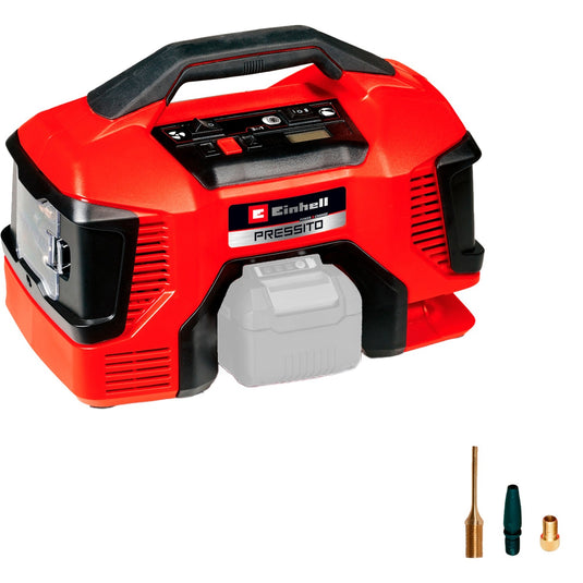 Einhell accu compressor pressito 18 21 (rood zwart, accu en lader niet inbegrepen)