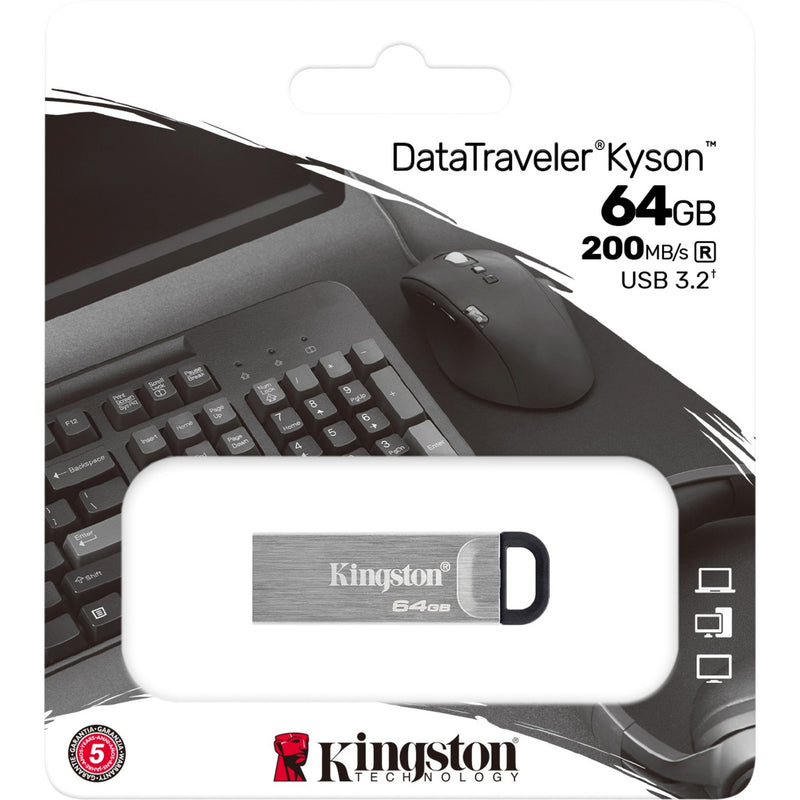 Load image into Gallery viewer, Kingston datatraveler kyson 64 gb usb-stick (zilver, dtkn 64gb)

