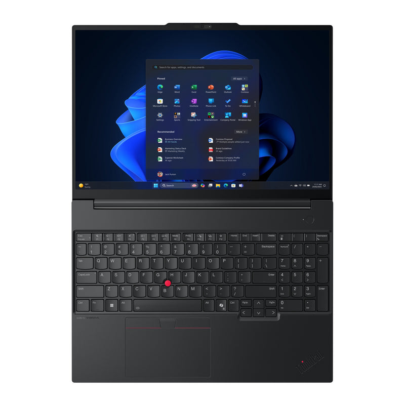 Afbeelding laden in galerijviewer, Lenovo thinkpad e16 gen 3 amd (21st005vmh) 16 laptop (zwart | ryzen 5 220 | radeon 740m | 16 gb | 512 gb ssd)
