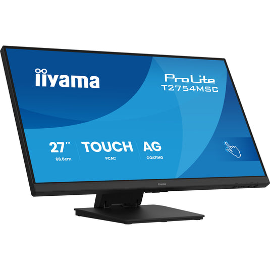 Iiyama prolite t2754msc-b2ag 27 touchscreen monitor (zwart (mat), touch, vga, hdmi, audio, usb)