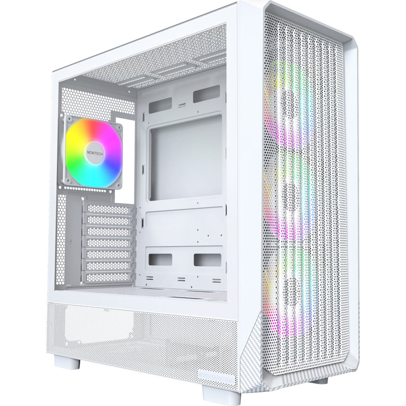 Load image into Gallery viewer, Montech x5 midi tower behuizing (wit | 2x usb-a | 1x usb-c | tempered glass)
