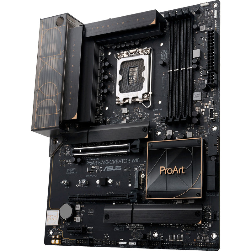 ギャラリービューアに画像をロードする, Asus proart b760-creator wifi socket 1700 moederbord (zwart brons, raid, 2.5 gb-lan, gb-lan, wi-fi 6, bt, sound, atx)
