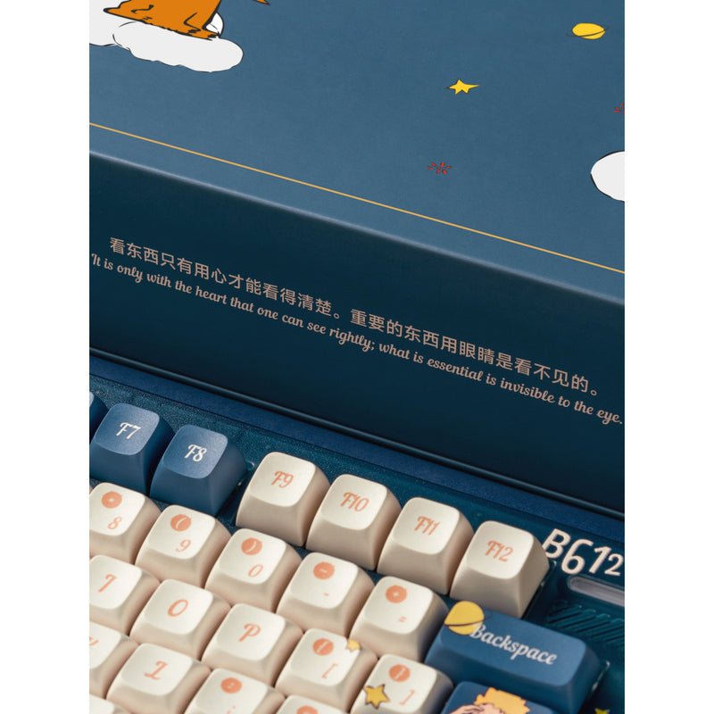 Load image into Gallery viewer, Iqunix zx75 sky encounter wireless mechanical keyboard (blauw, us lay-out (qwerty), gateron red, 75%, rgb leds, hot-swappable, double-shot pbt, 2.4ghz | bluetooth 5.1 | usb-c)
