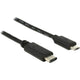 Delock usb-c 2.0 > usb micro-b kabel (zwart, 1 meter)