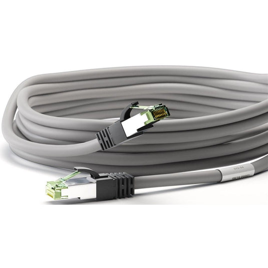 Goobay cat.8.1 netwerkkabel (grijs, 0,25 meter, s ftp (pimf), rj-45)