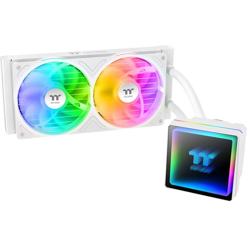 Load image into Gallery viewer, Thermaltake th240-s v3 argb sync aio liquid cooler - snow edition waterkoeling (wit)
