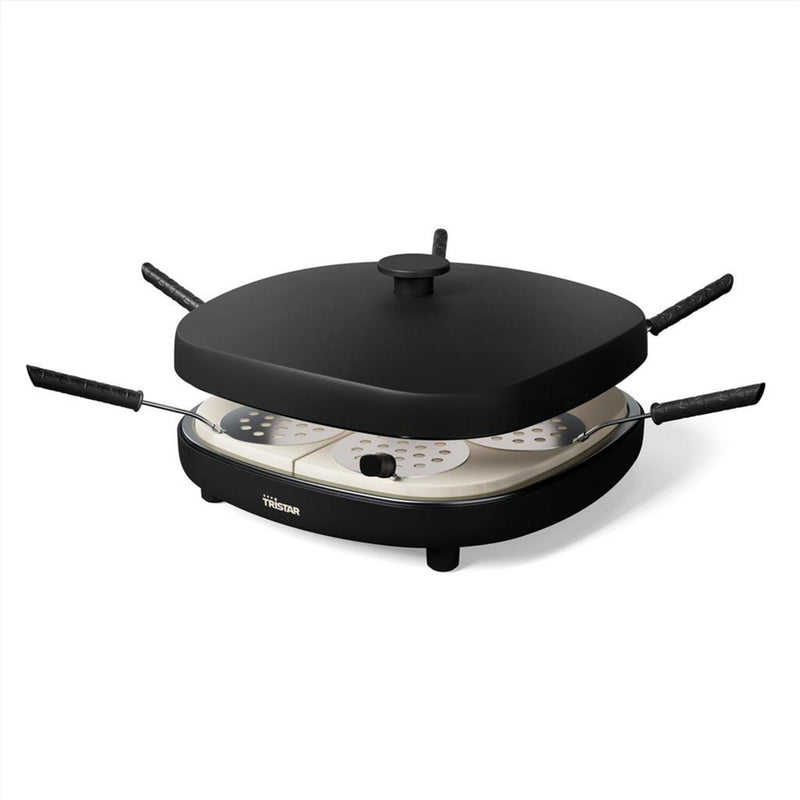 Load image into Gallery viewer, Tristar pizza family 6 pizzaoven (zwart, 1200 watt, voor 6 personen)
