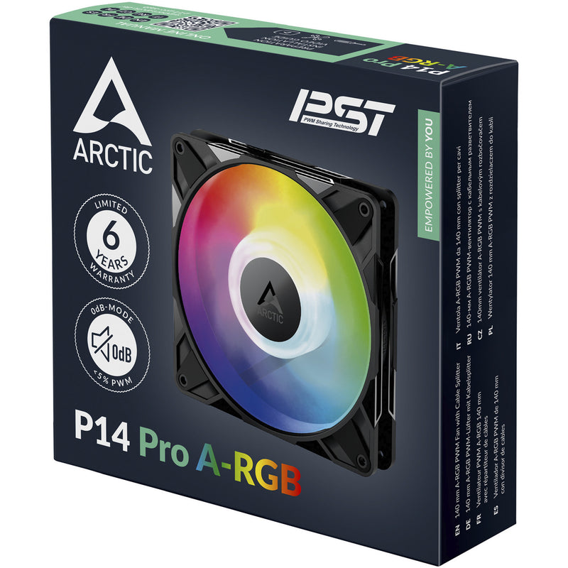 Load image into Gallery viewer, Arctic p14 pro a-rgb case fan (zwart, 140 x 140 x 27 mm, pwm)
