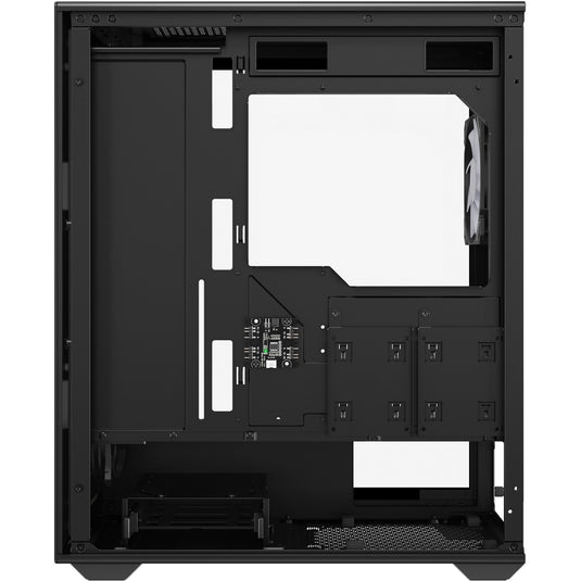 Sharkoon vk3 rgb midi tower behuizing (zwart | 2x usb-a | rgb | tempered glass)