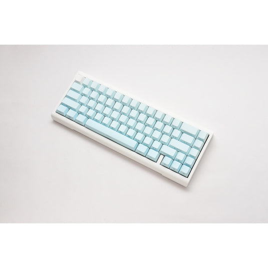 Ducky projectd tinker 65 - pom edition met qmk via, toetsenbord (lichtblauw wit, us lay-out, kailh box cream pro, rgb led, double-shot pbt, hot-swappable pom, gasket mount, 65%)