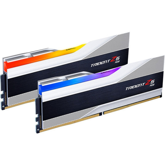 G.skill trident z5 rgb 32 gb ddr5-6400 (2x 16 gb) werkgeheugen (zilver, f5-6400j3239g16gx2-tz5rs, xmp 3.0)