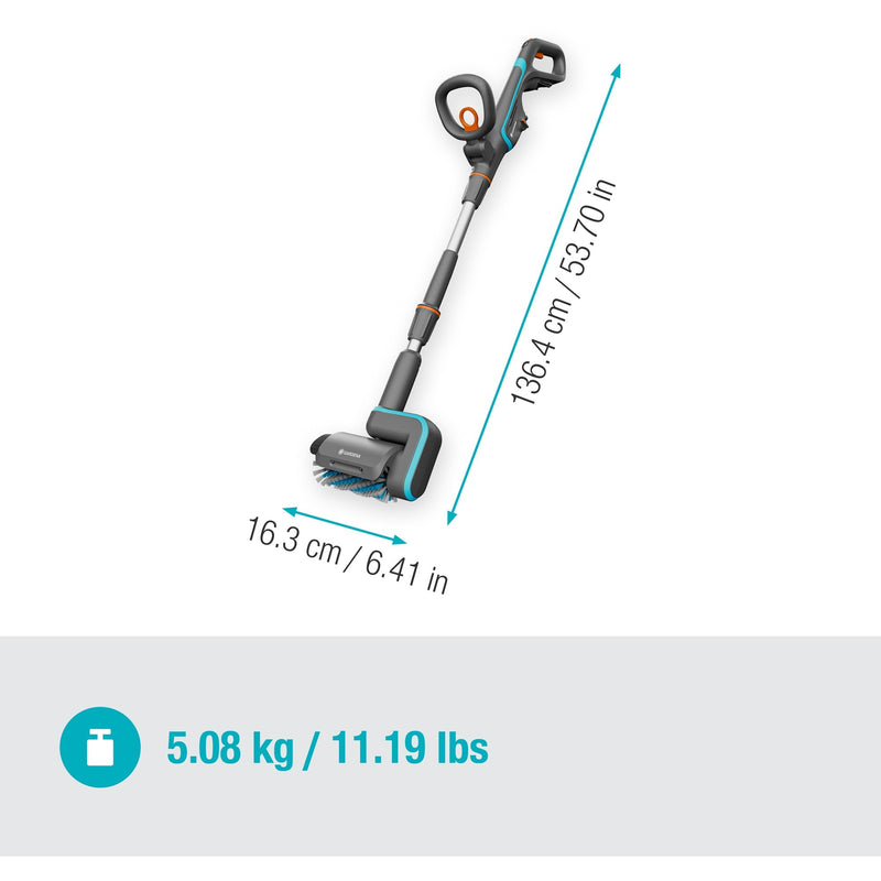 Load image into Gallery viewer, Gardena aquabrush universal accu-multireiniger 04 18v p4a solo vloerreiniger (grijs turquoise, 14842-55, power for all alliance, accu en lader niet inbegrepen)
