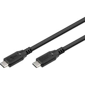 Goobay usb-c 4.0 > usb-c kabel (zwart, 2 meter)