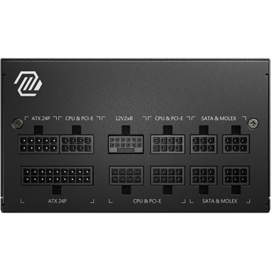 Msi mag a750gl pcie5 ii modulaire 750 watt voeding (zwart, 1x 12v-2x6, 3x pcie)