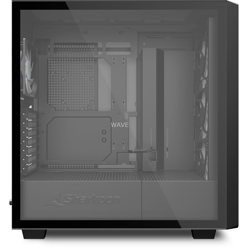 Load image into Gallery viewer, Sharkoon rebel c70g rgb midi tower behuizing (zwart | 2x usb-a | 1x usb-c | rgb | tempered glass)
