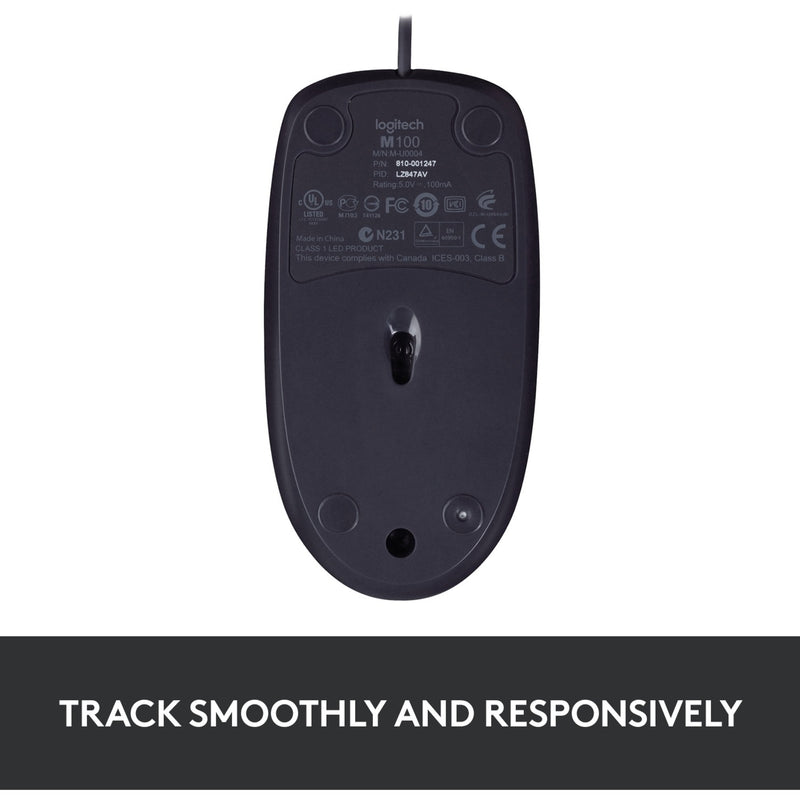 Afbeelding laden in galerijviewer, Logitech b100 optical usb mouse for business (zwart, 800 dpi)
