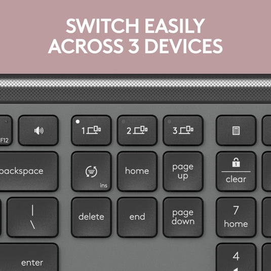 Logitech mk950 signature slim draadloze desktopset (grafiet, us-international lay-out (qwerty), 400 - 4000 dpi)