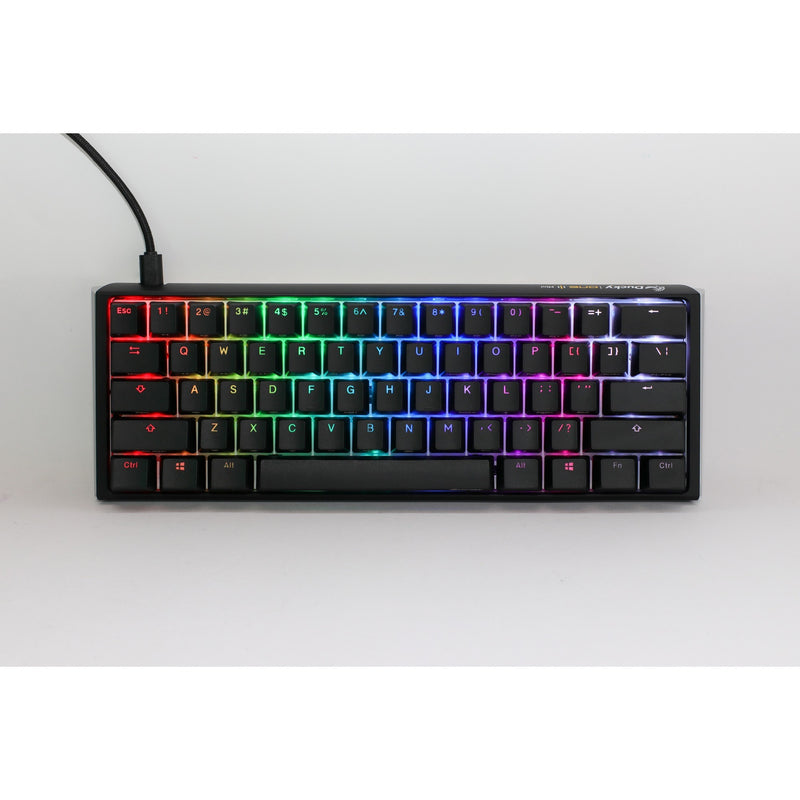 Load image into Gallery viewer, Ducky one 3 classic mini rgb mechanisch toetsenbord (zwart, us lay-out (qwerty), cherry mx silent red, 60%, rgb led, double-shot pbt, hot-swappable, quack mechanics)
