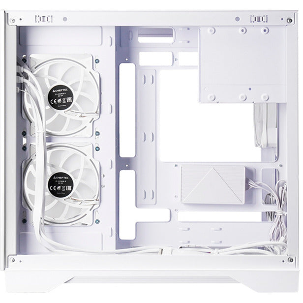 Load image into Gallery viewer, Chieftec visio midi tower behuizing (wit | 2x usb-a | 1x usb-c | rgb | tempered glass)
