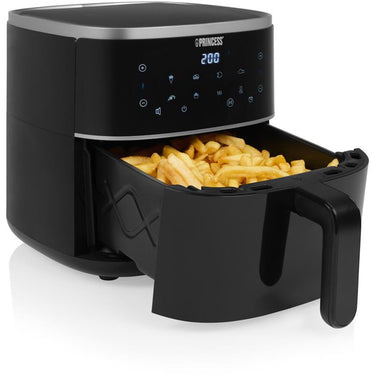Princess 182238 digitale airfryer 4l heteluchtfriteuse (zwart, 4 liter | hetelucht | verstelbaar airfryer rek | bpa-vrij)