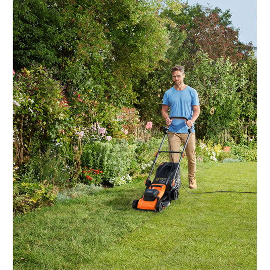 Black+decker bemwp340 grasmaaier (oranje zwart, 34 cm, 1400w)