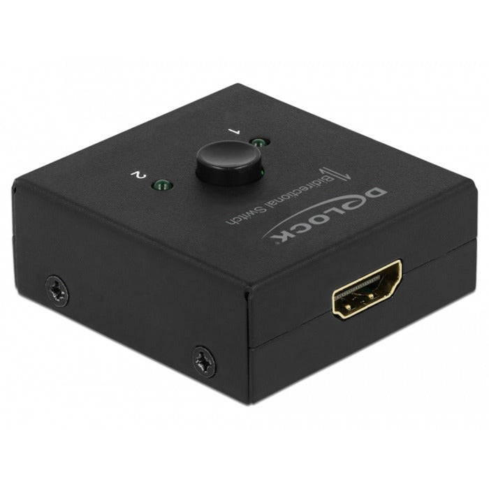 Load image into Gallery viewer, Delock hdmi switch 2 - 1 bidirectional 4k 60 hz (zwart)
