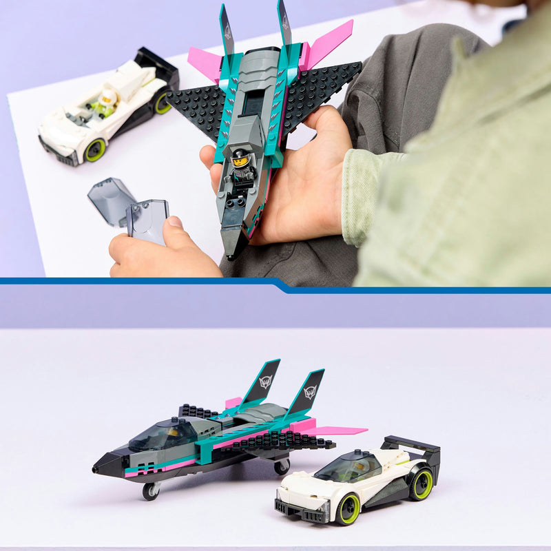 Load image into Gallery viewer, Lego city jet vs. car6 constructiespeelgoed
