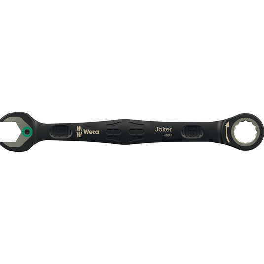 Wera 6000 joker black edition 11 set 1 steek-ringratelsleutelset, 11‑delig moersleutel (zwart)