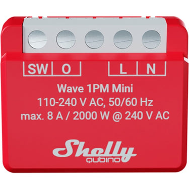 Shelly qubino wave 1pm mini schakel-meetactor z-wave