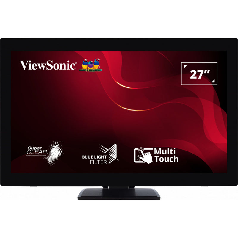 Load image into Gallery viewer, Viewsonic 10-point touch screen monitor td2760 27 (zwart, 1x hdmi, 1x displayport, vga, usb-a, usb-b)

