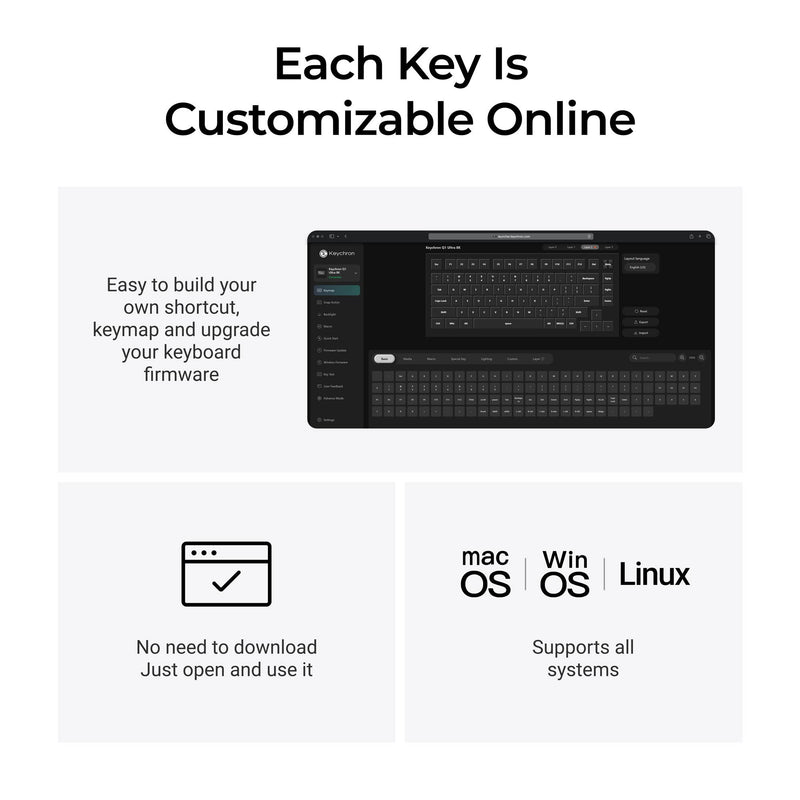 Load image into Gallery viewer, Keychron q1 ultra-m4 8k wireless custom mechanical keyboard (zwart, us lay-out (qwerty), silk pom banana, 75%, rgb, hot swap, 8k, 2.4 ghz | bluetooth 5.2 | usb-c)
