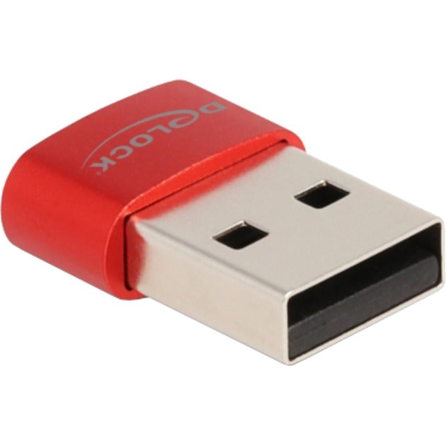 Load image into Gallery viewer, Delock usb 2.0 adapter usb-a male > usb-c female (rood)
