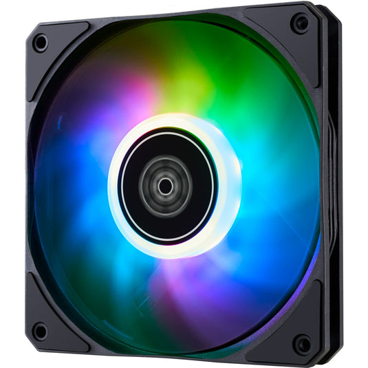 Silverstone air slimmer 120 argb case fan (zwart transparant, 120 x 120 x 15 mm, pwm)