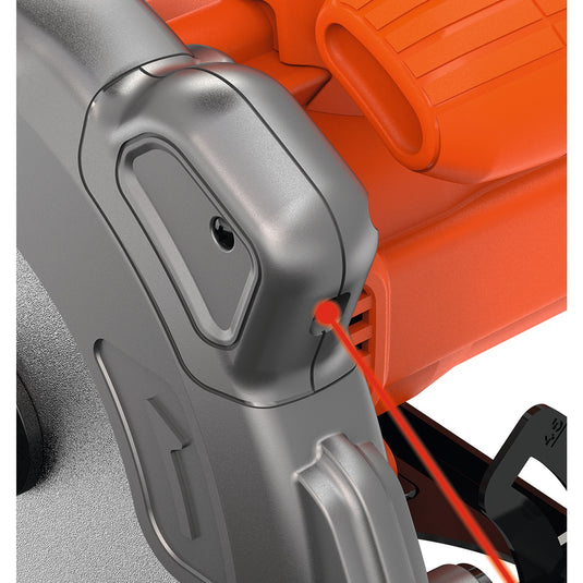 Black+decker 1250w 190mm cirkelzaag cs1250lka-qs handcirkelzaag (oranje, incl. koffer met 2x zaagblad)