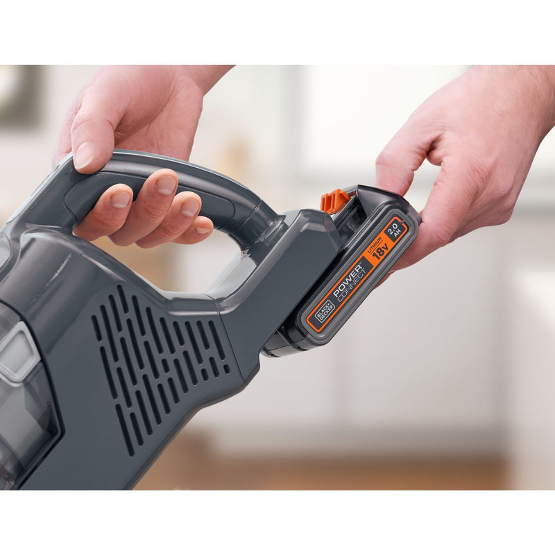 Load image into Gallery viewer, Black+decker bhfea18d1-qw 18v 2.0ah 2-in-1 steelstofzuiger met verwijderbare accu (18v 2.0ah accu en oplader inbegrepen)
