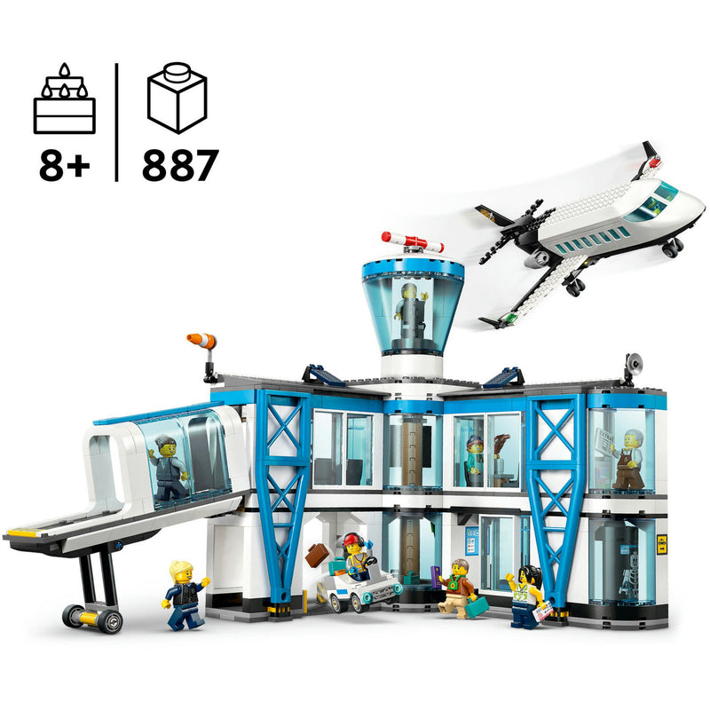 Afbeelding laden in galerijviewer, Lego city 60502 luchthaven met vliegtuig
