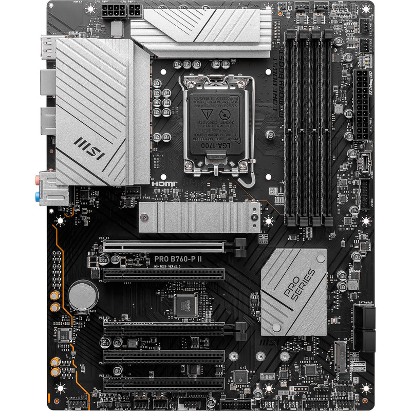 Load image into Gallery viewer, Msi pro b760-p ii socket 1700 moederbord (zwart, raid, 2,5gb-lan, sound, atx)

