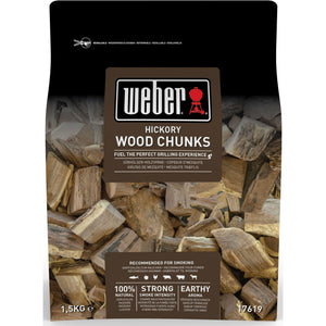 Weber hickory houtblokjes aromahout (1,5 kg)